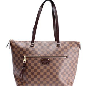 Louis Vuitton Authentic Iena MM Damier Ebene Tote
